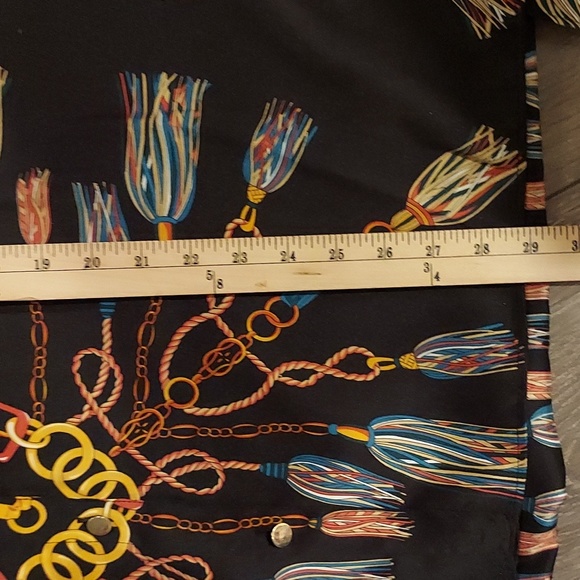 Zara size XL  silk chain print button up - Picture 15 of 15